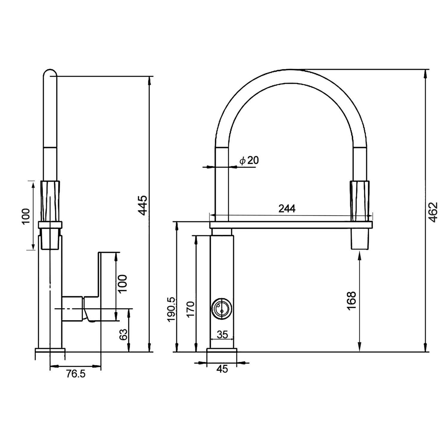 Ottimo-Swivel-Kitchen-Sink-Mixer