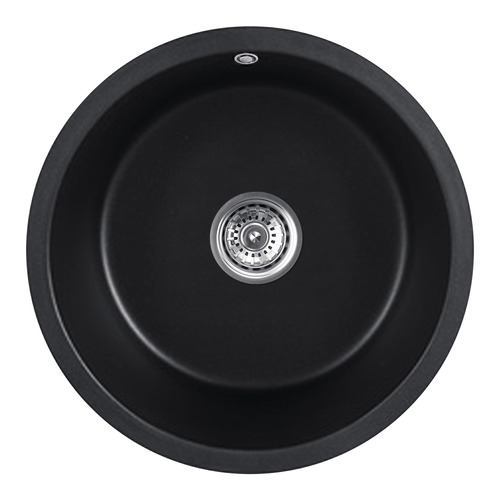 Expert Homewares Black Round Granite Quartz Stone Kitchen Sink | Temple ...