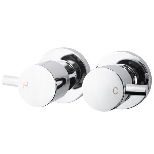 Chrome Swivel Bath Wall Spout & Tap Set