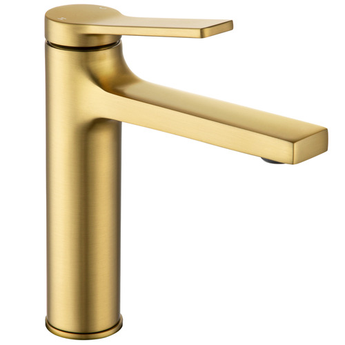 Expert Homewares Brushed Gold Basin Mixer Tap | Temple & Webster