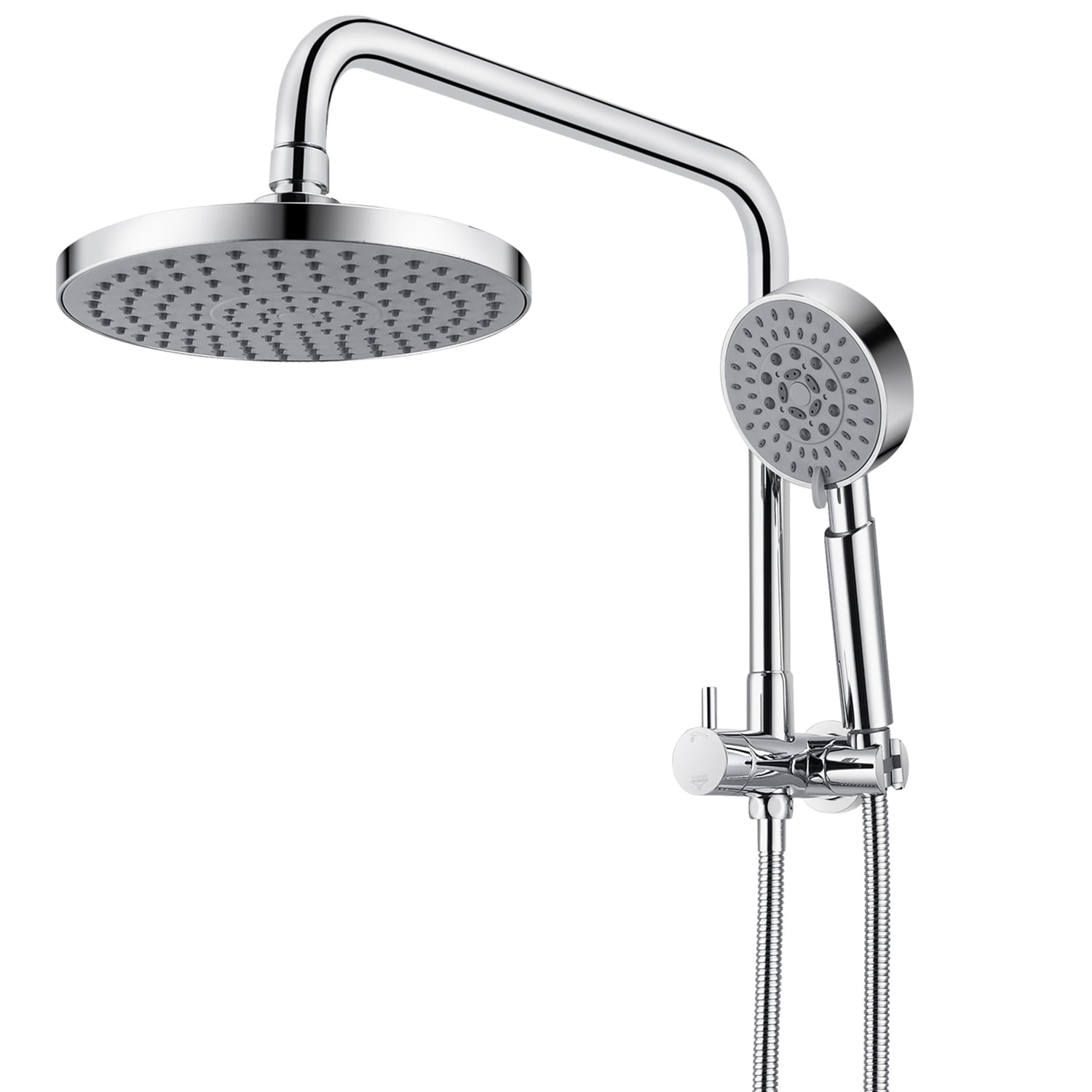 Euro-200mm-4-Function-Short-Twin-Shower