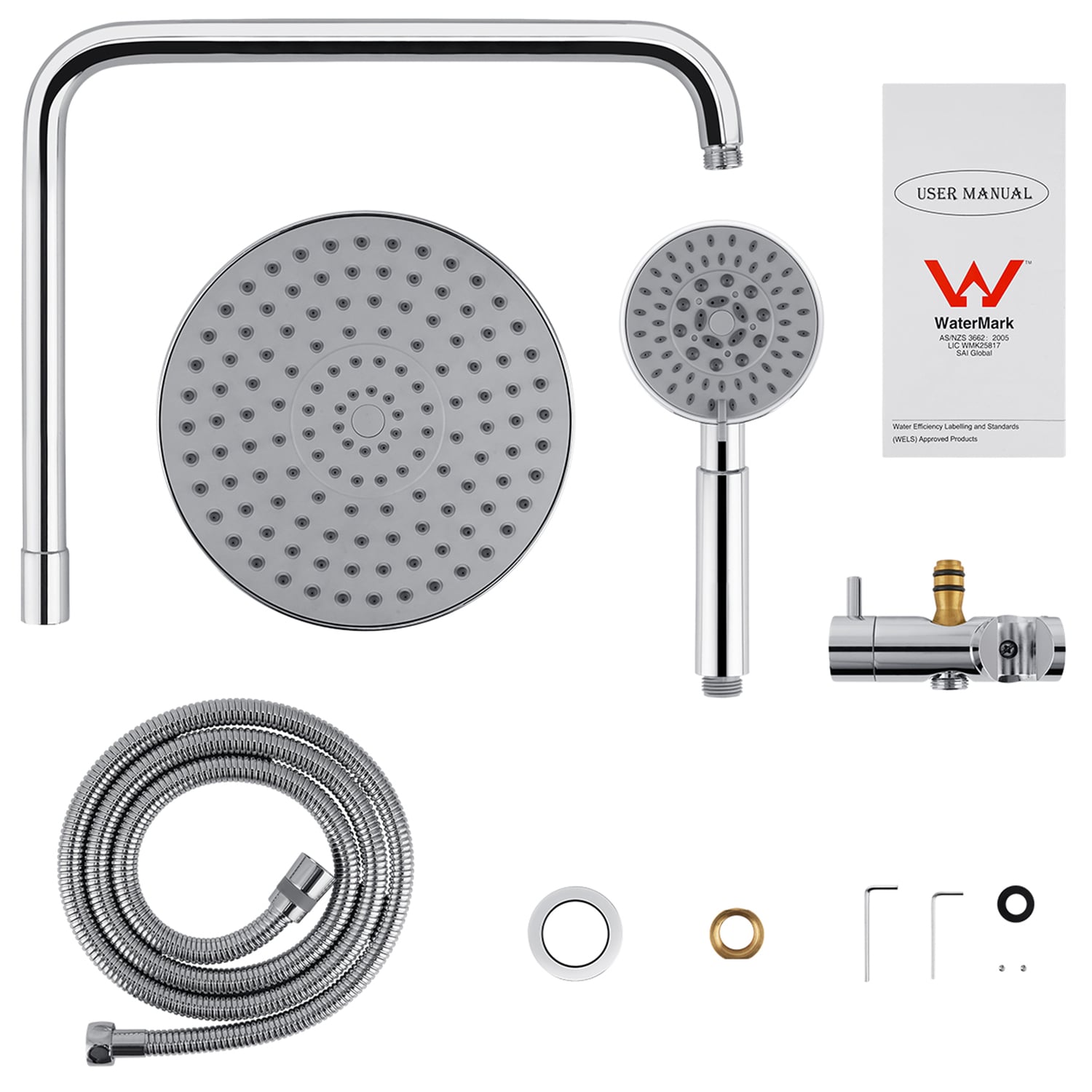 Euro-200mm-4-Function-Short-Twin-Shower