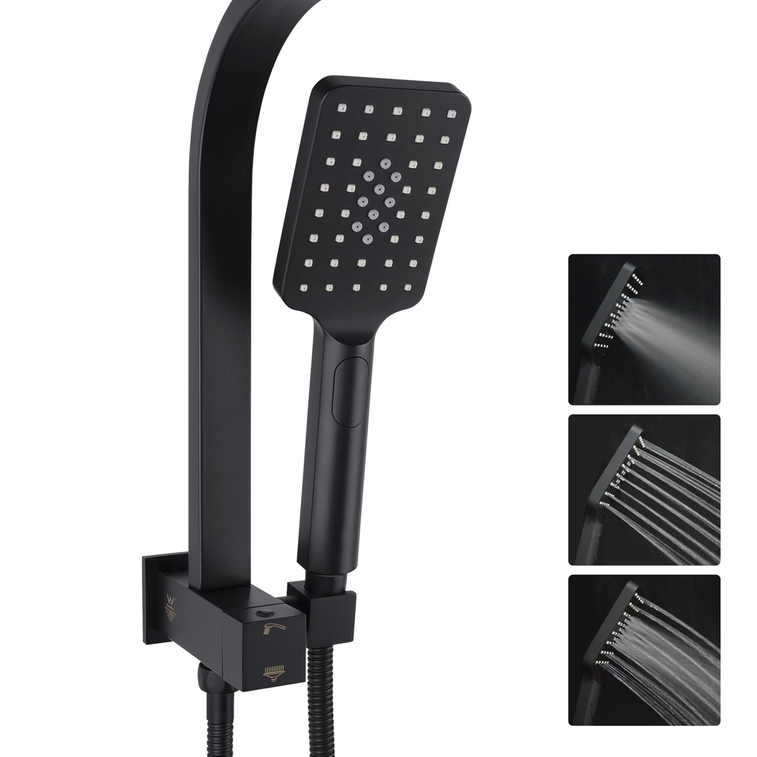 Ottimo-Square-Short-Twin-Shower