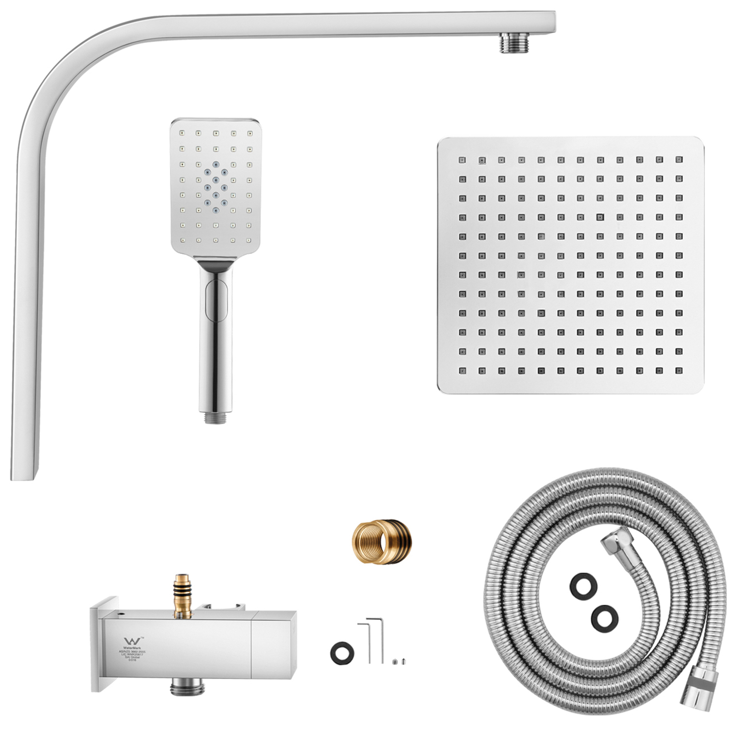 Ottimo-Square-Short-Twin-Shower