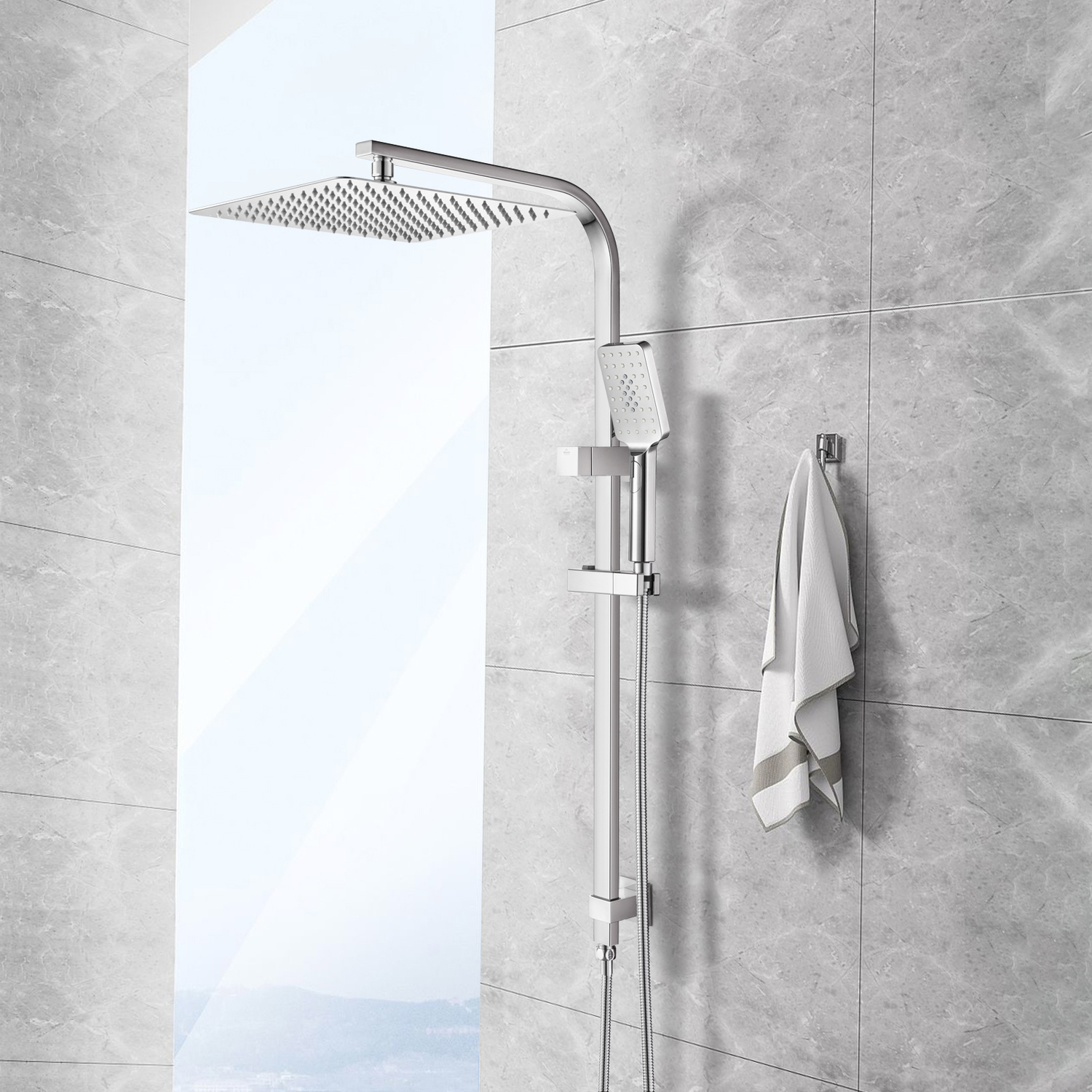 Andon-300mm-Square-Gooseneck-Twin-Shower