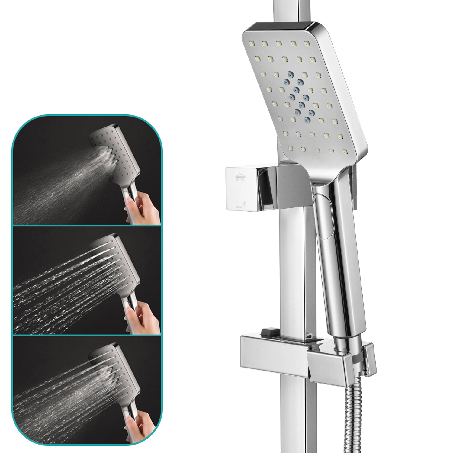 Andon-300mm-Square-Gooseneck-Twin-Shower