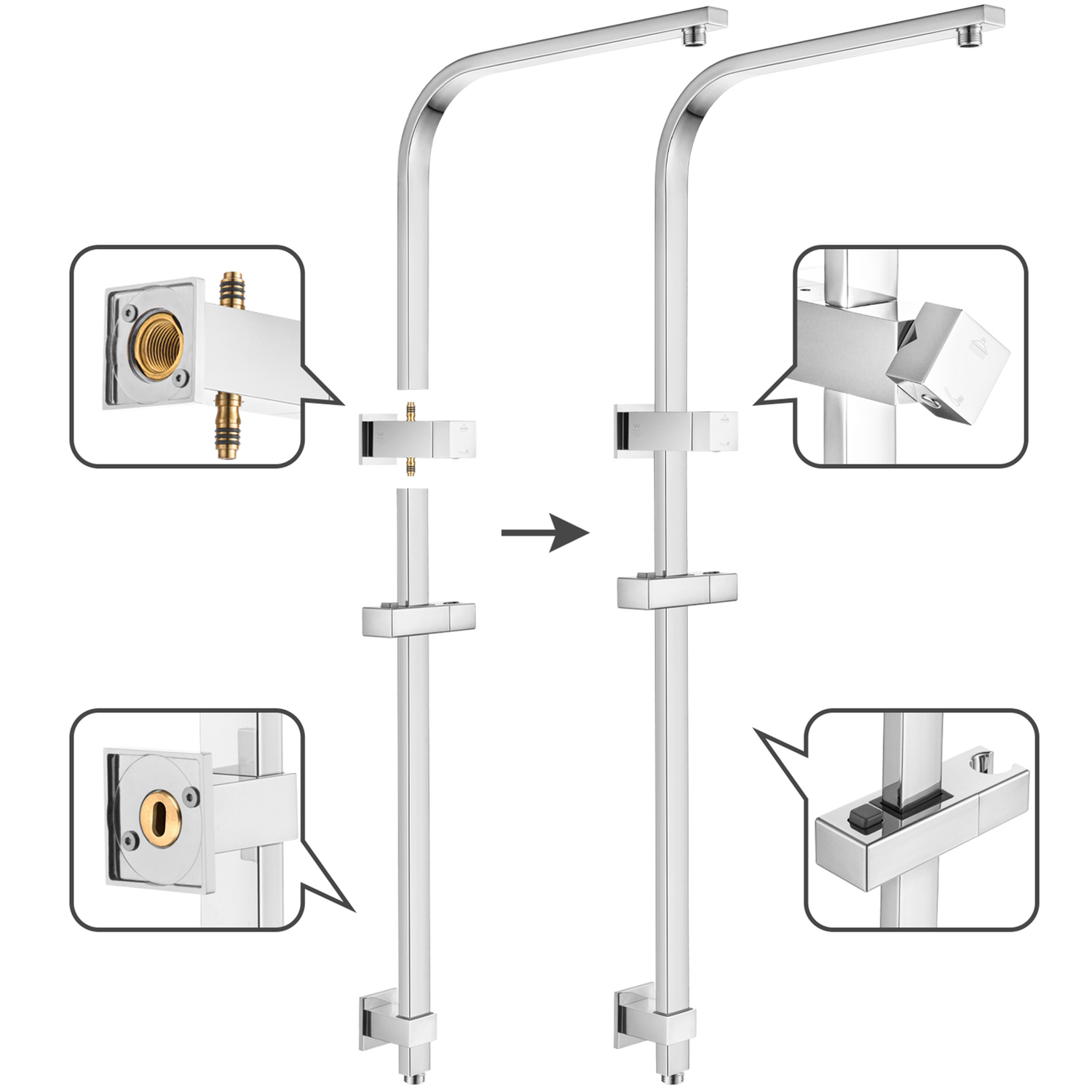 Ottimo-Square-Twin-Shower