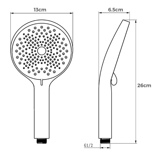 Rolf Hand-Held Shower Head