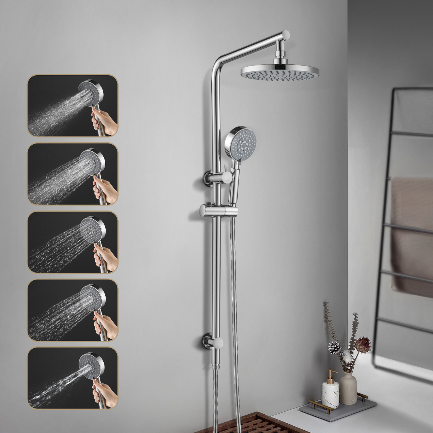 Euro-5-Function-Twin-Shower