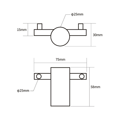 Maya Stainless Steel Towel Hook