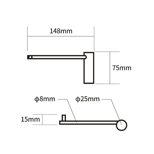Maya Stainless Steel Toilet Paper Holder