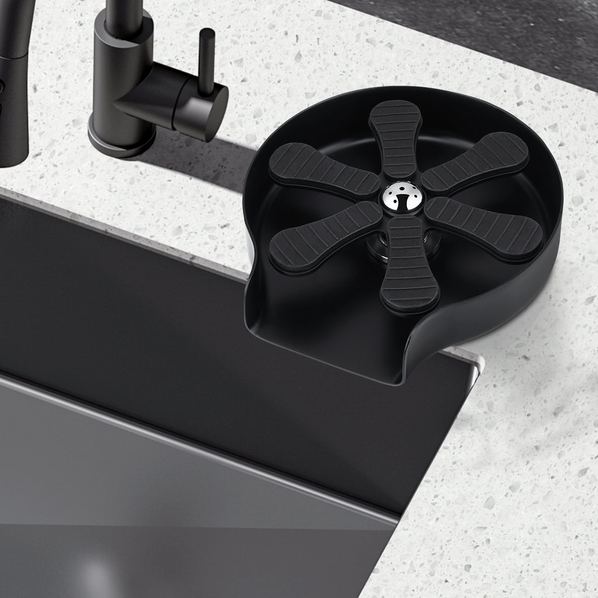 Nigel 680mm Single Bowl Kitchen Sink & Colander with Bottle Rinser