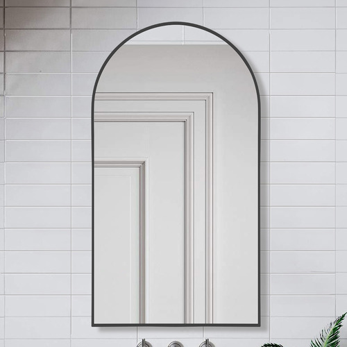 Black Superia Arch Stainless Steel Mirror