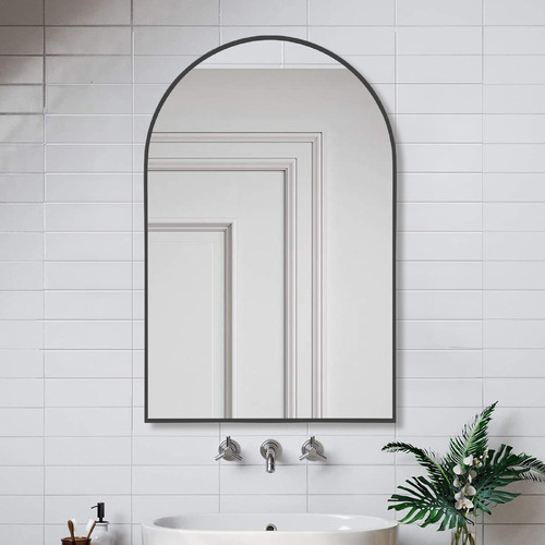 Black Superia Arch Stainless Steel Mirror
