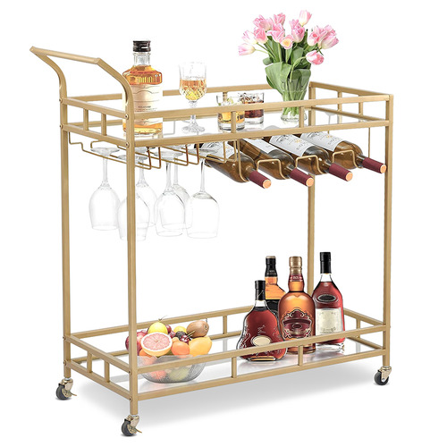Caledon 2 Tier Steel Bar Cart