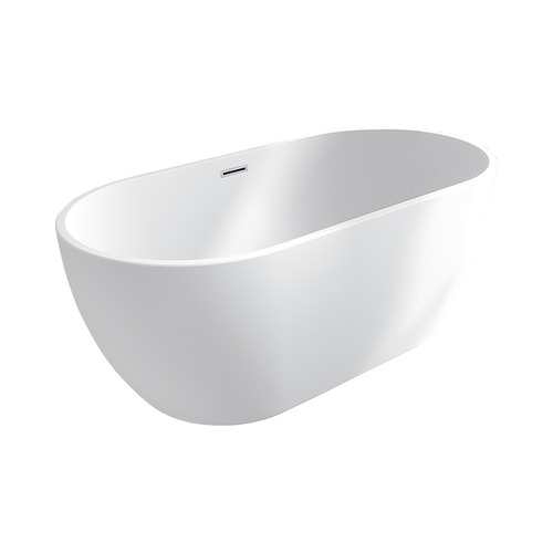 Oval Acrylic Freestanding Bath with overflow