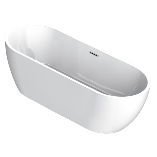 Oval Acrylic Freestanding Bath with overflow