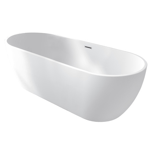 Oval Acrylic Freestanding Bath with overflow