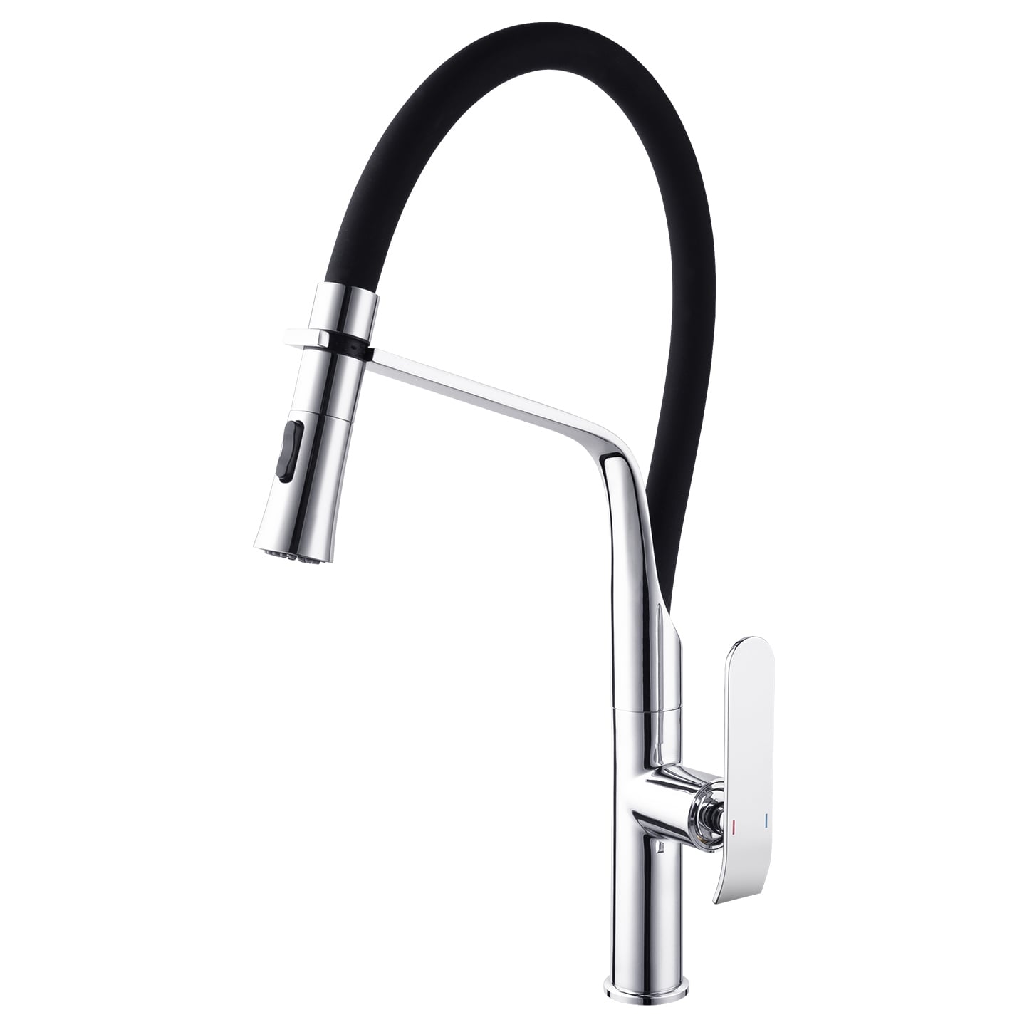 Conran Chrome Gooseneck Pull down Kitchen Mixer
