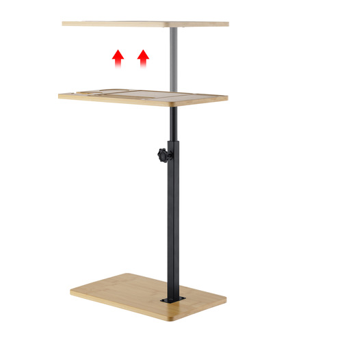 Anita Bamboo & Steel Adjustable Side Table