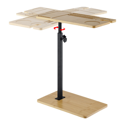 Anita Bamboo & Steel Adjustable Side Table