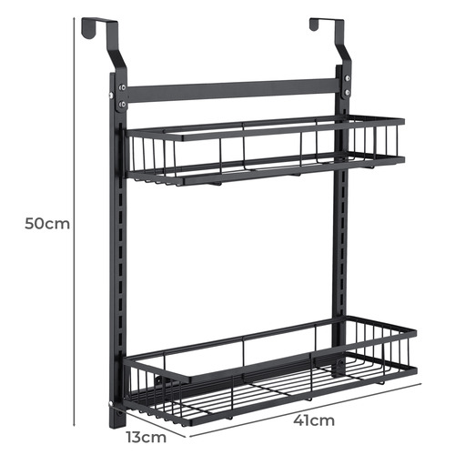 2 Tier Grayson Over The Door Shower Caddy