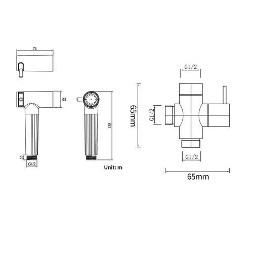 Ingrid Bidet Spray with Diverter