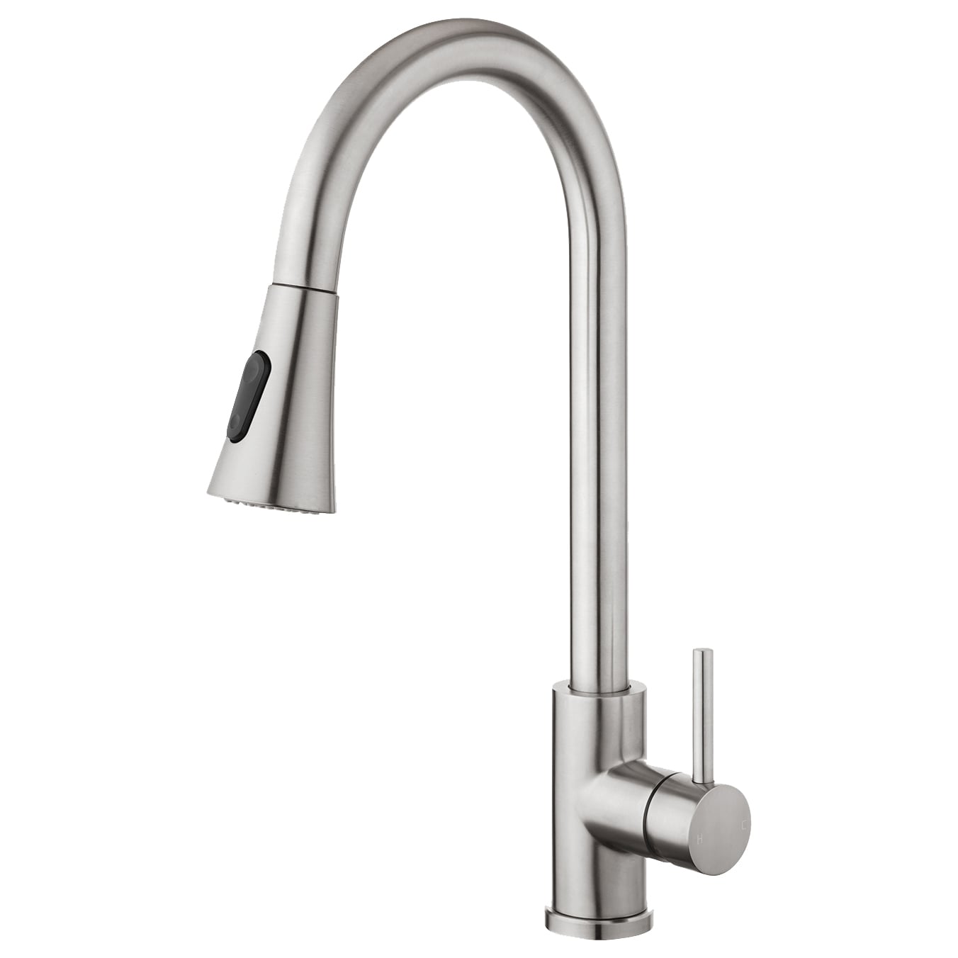 Rupert Chrome Gooseneck Pull-Out Kitchen Sink Mixer