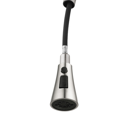 Frederick Chrome Gooseneck Pull-Out Kitchen Sink Mixer