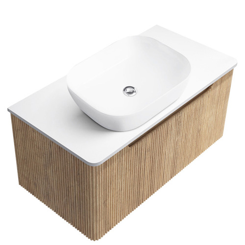 Mallari 900mm Wall Hung Single Vanity with 465mm Ceramic Basin