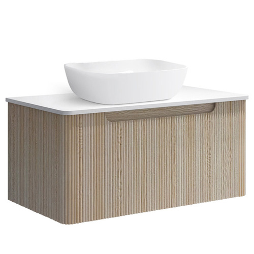 Mallari 900mm Wall Hung Single Vanity with 465mm Ceramic Basin