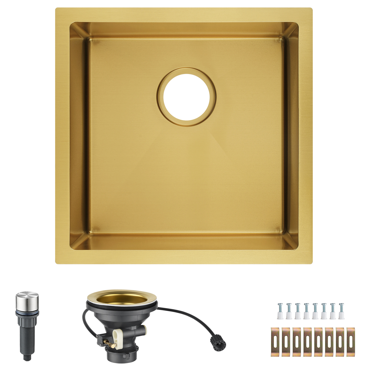 Nuvia 440mm Single Stainless Steel Kitchen Sink