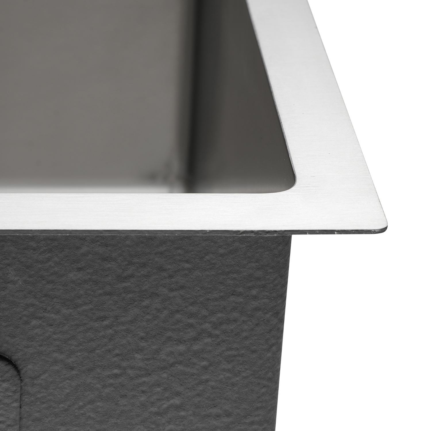 Nuvia 440mm Single Stainless Steel Kitchen Sink
