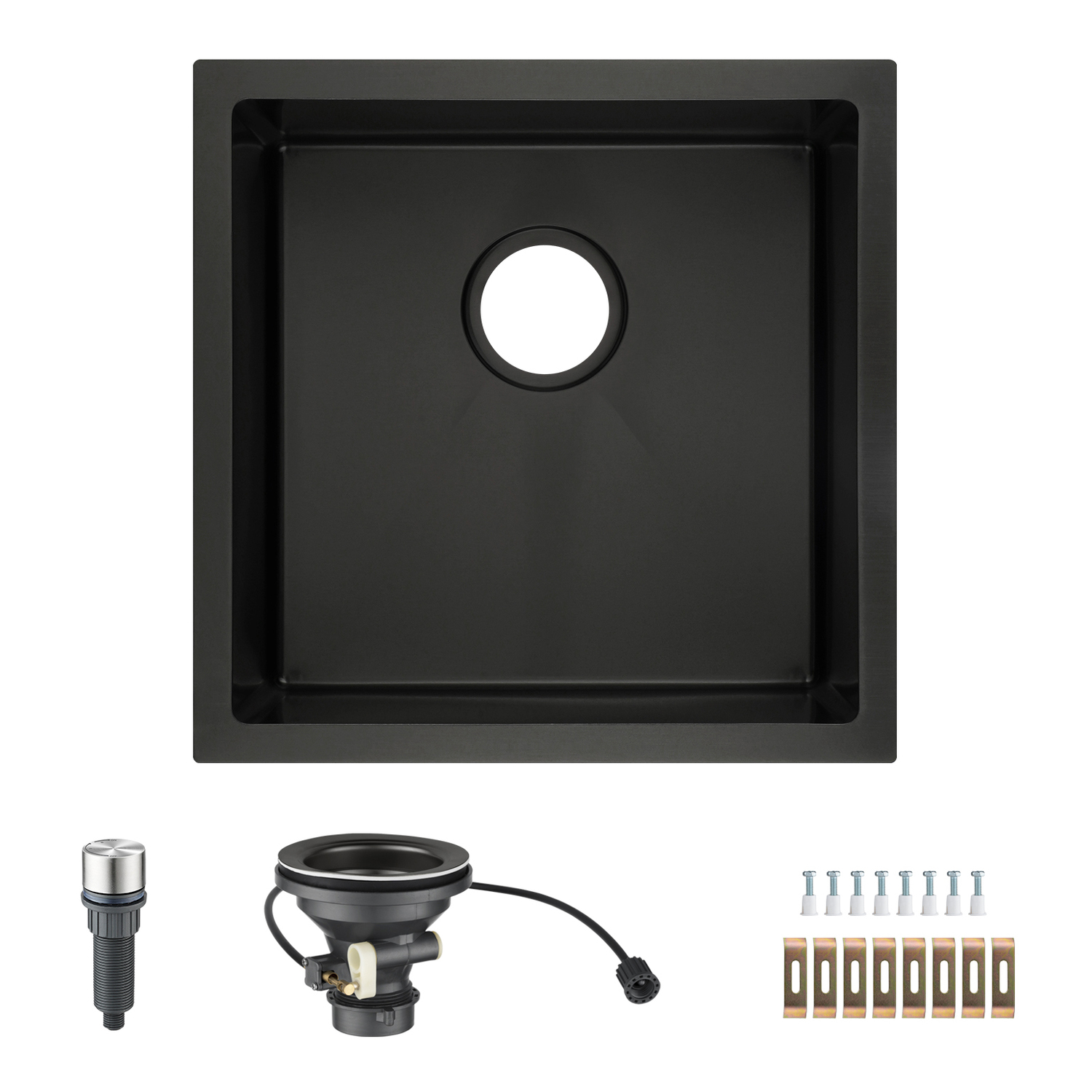 Nuvia 440mm Single Stainless Steel Kitchen Sink
