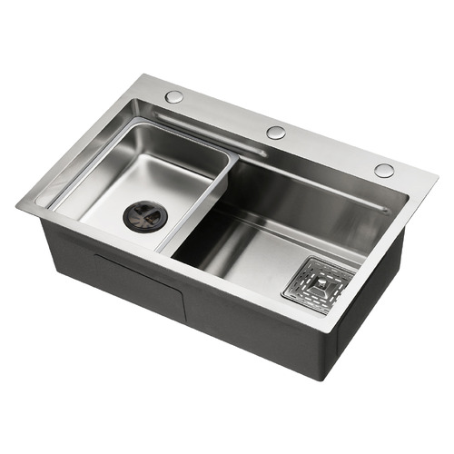Azelea 680mm Double Stainless Steel Kitchen Sink