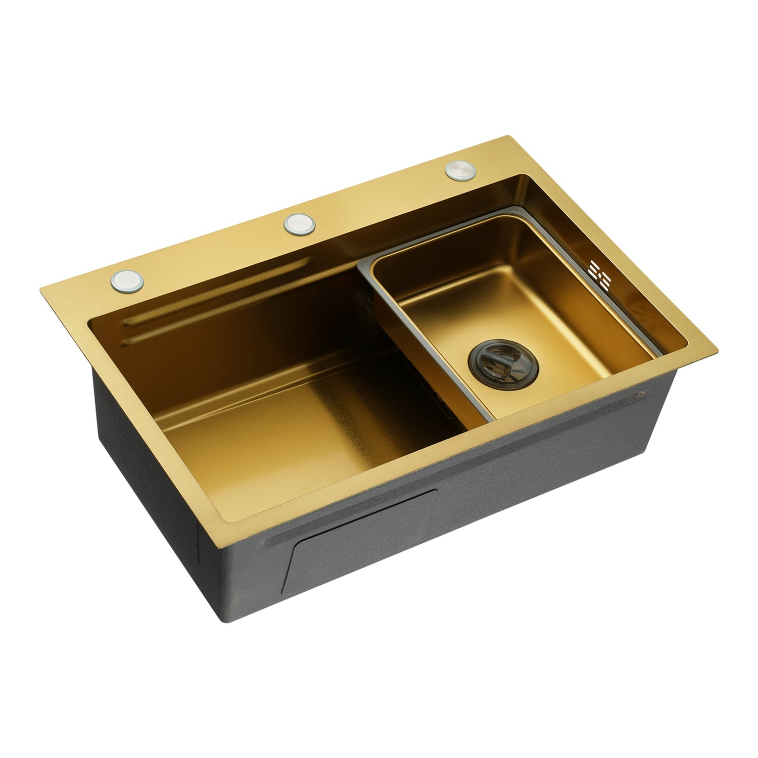 Azelea 680mm Double Stainless Steel Kitchen Sink