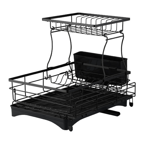 Basion 2 Tier Expandable Stainless Steel Dish Drying Rack