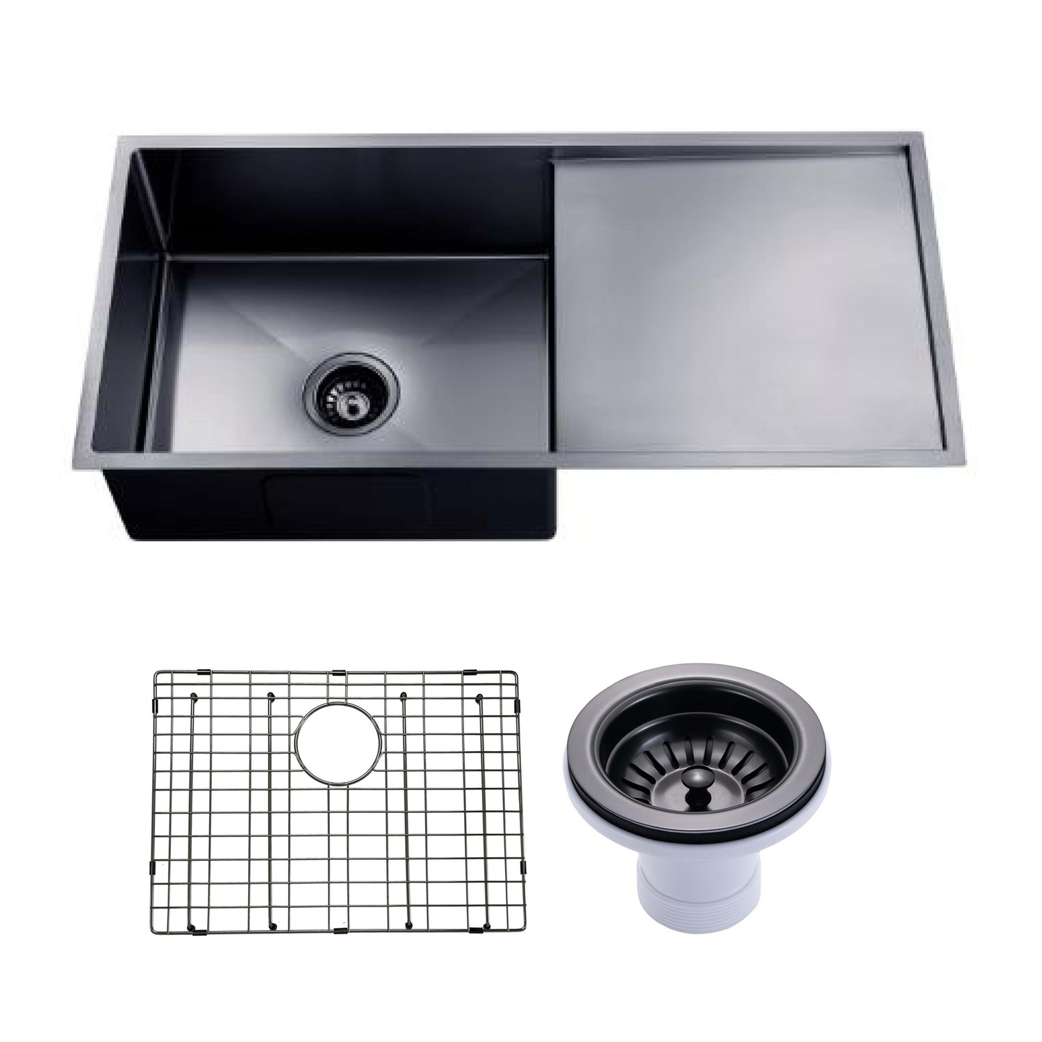 Deso-960mm-Single-Kitchen-Sink-with-Drainer