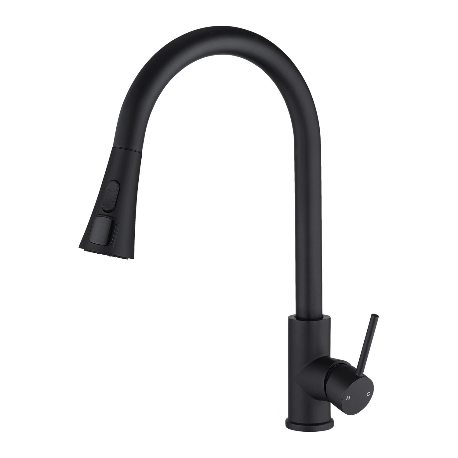 Cammie-Chrome-Gooseneck-Pull-Out-Kitchen-Sink-Mixer