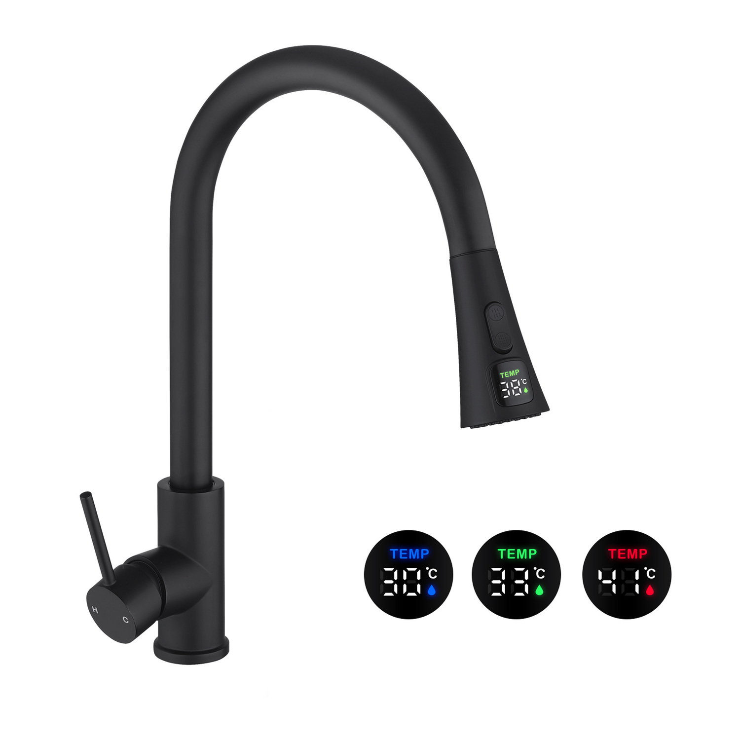 Cammie-Chrome-Gooseneck-Pull-Out-Kitchen-Sink-Mixer