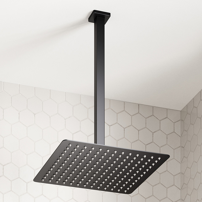30cm Square Superslim Stainless Steel Rainfall Shower Head