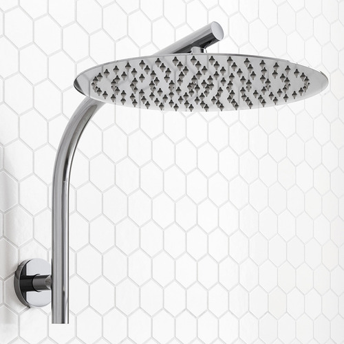 Round Gooseneck Rain Shower Arm & Head