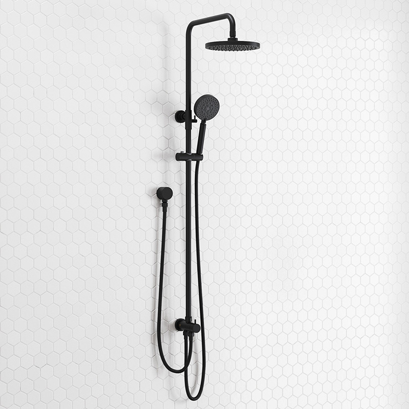 Finn Round Thick Waterfall Twin Rail Shower