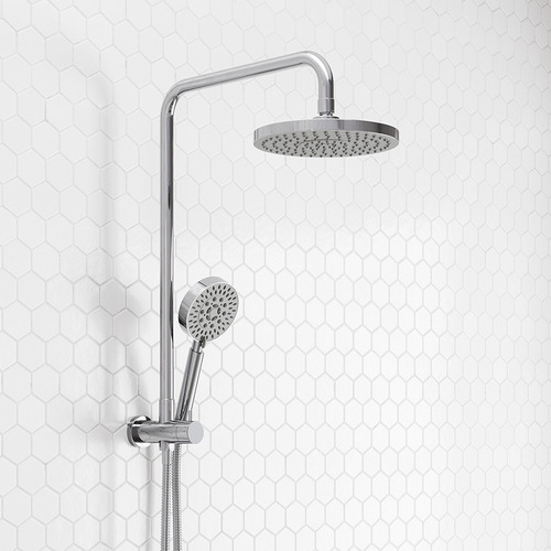Layka Chrome Stainless Steel Twin Shower