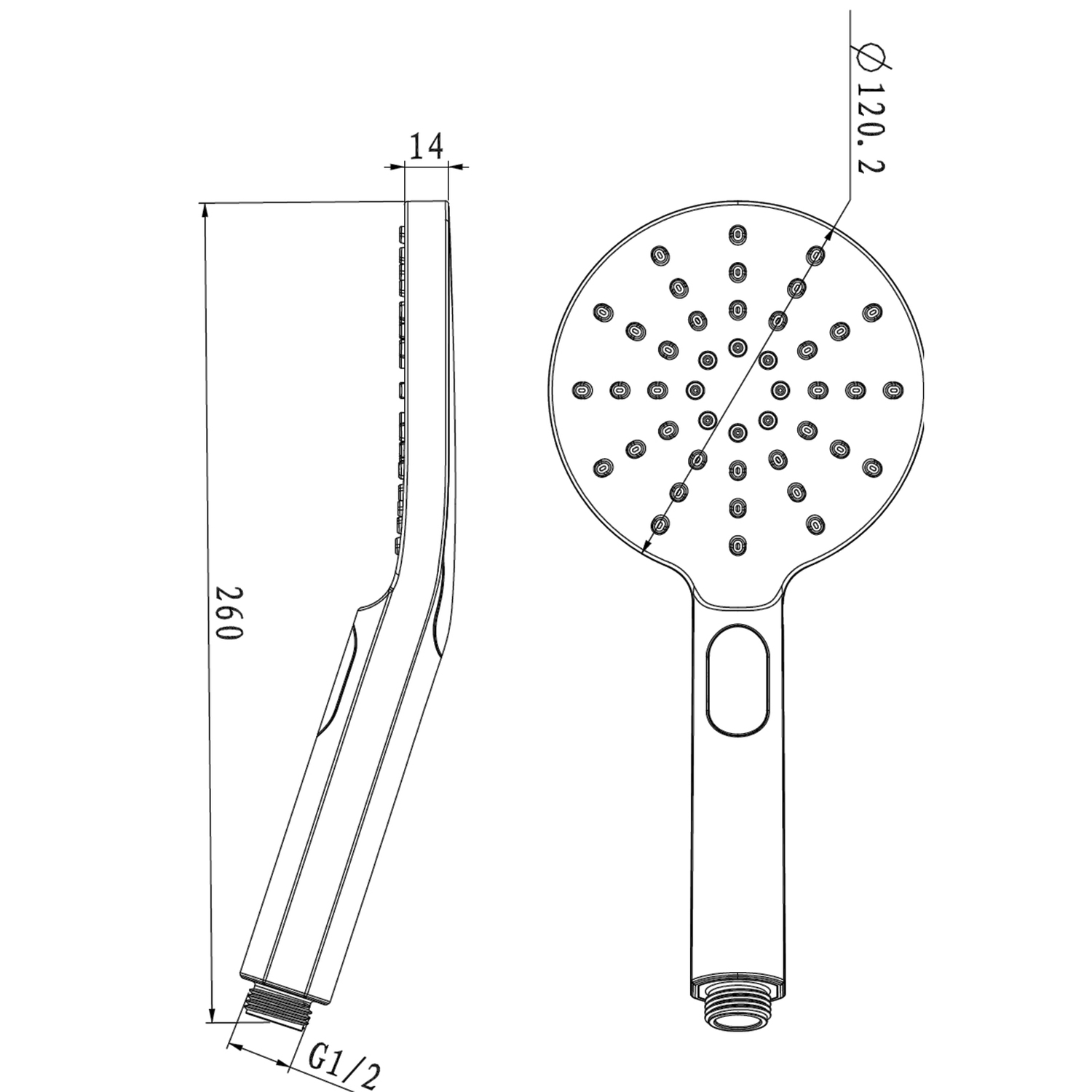 Iluka 130mm Hand-Held Shower