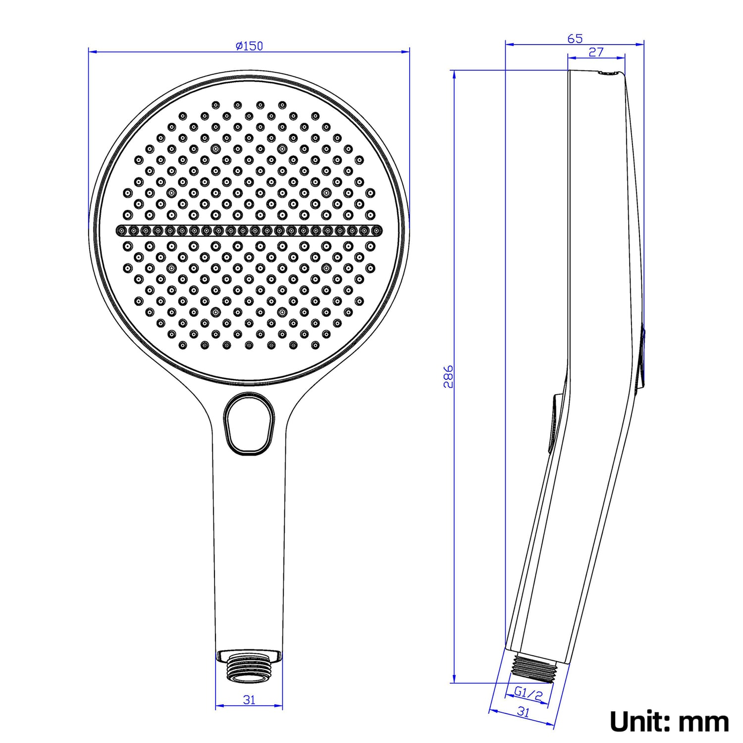 Tallara 150mm Hand-Held Shower
