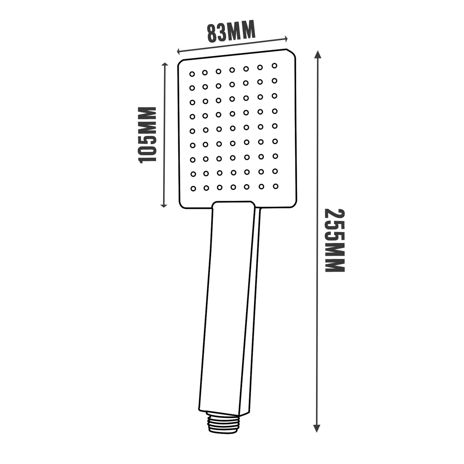 Reeve 83mm Hand-Held Shower