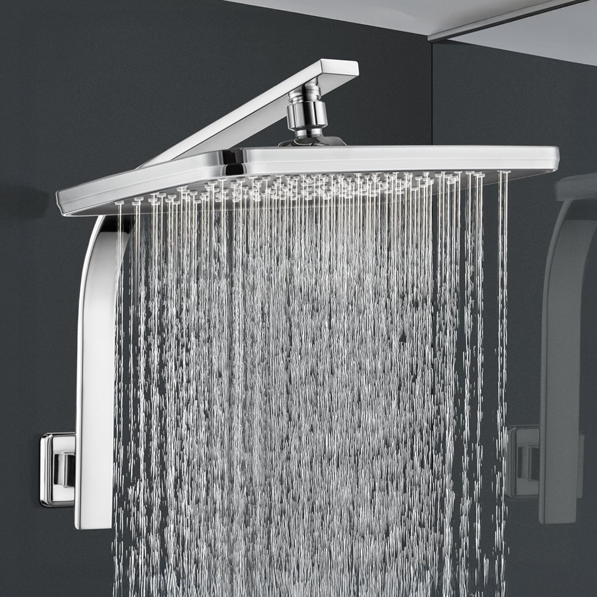 Lennox 204mm Gooseneck Shower Arm & Head