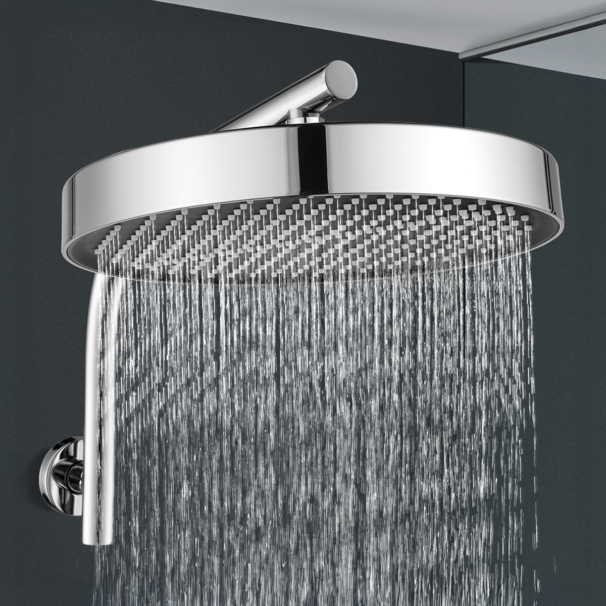 Tully 330mm Gooseneck Shower Arm & Head