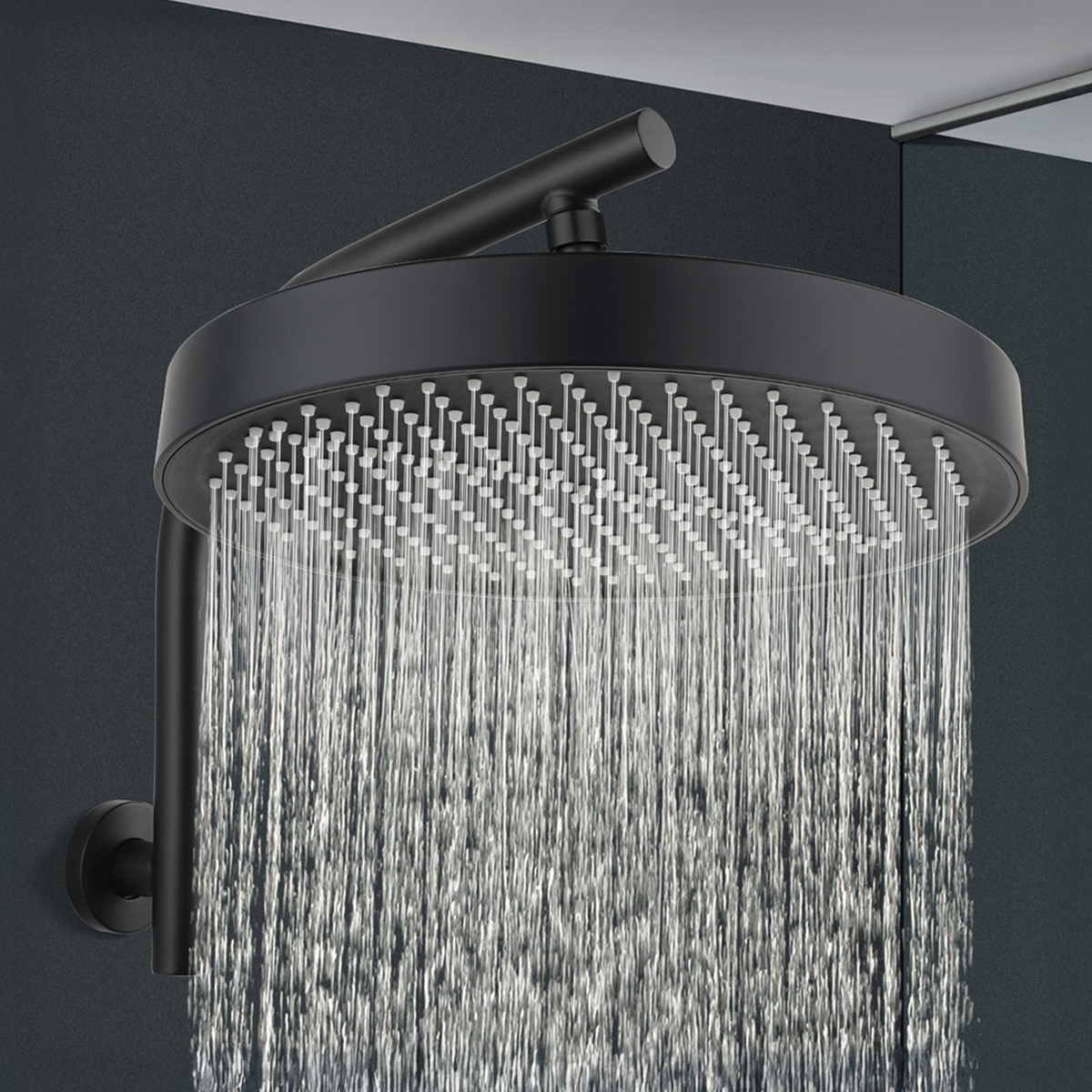 Tully 330mm Gooseneck Shower Arm & Head